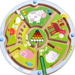 Juego mágnetico de madera laberintos números