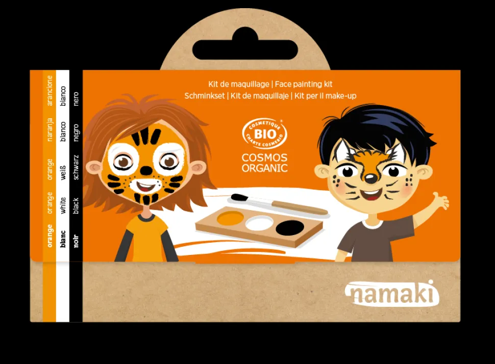 Kit de maquillaje 3 colores tigre y zorro