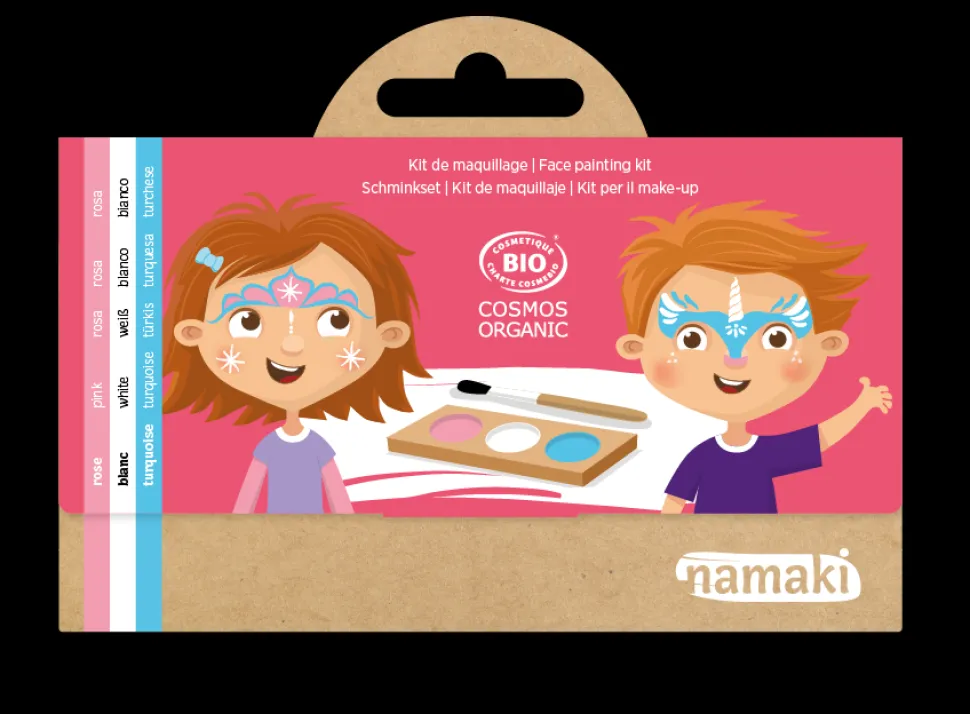 Kit de maquillaje 3 colores princesa y unicornio