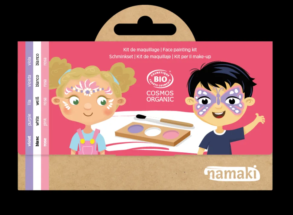 Kit de maquillaje 3 colores hada y mariposa