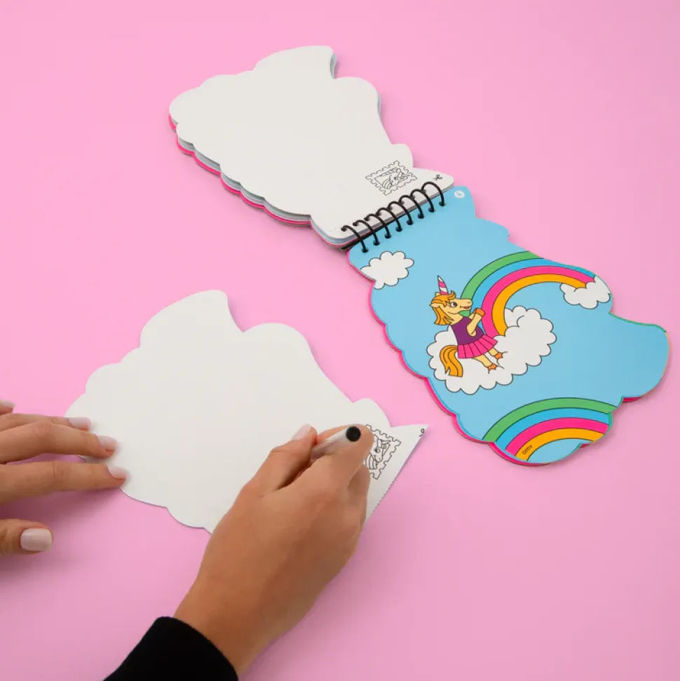 Libreta de pegatinas Unicornio