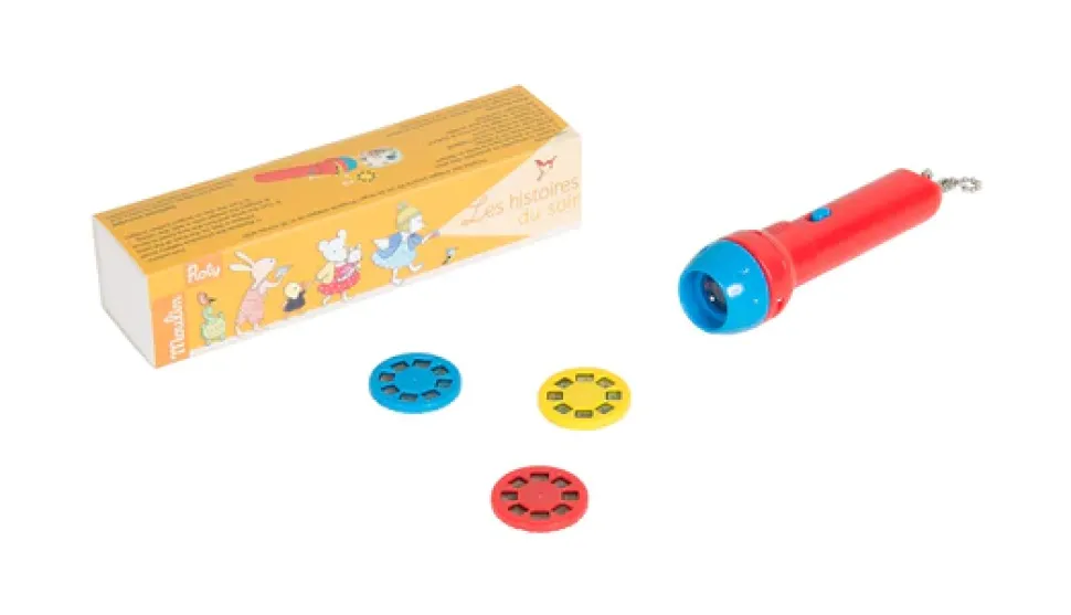 Linterna proyector de historias gran familia Moulin Roty