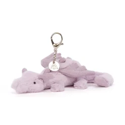 Llavero para Bolso dragón lavanda