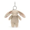 Llavero conejo beige blossom