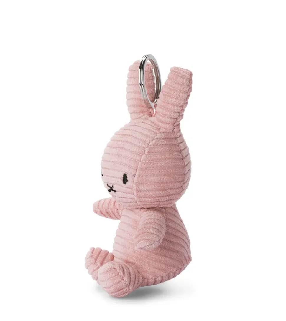 Llavero Miffy pana 10 cm rosa