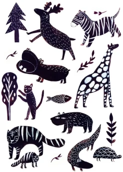 LÁMINAS DE ANIMALES SALVAJES