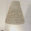 LÁMPARA DEDAL DE HOJA DE PALMA TRENZADA A MANO