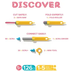 Makedo discover kit 126 piezas