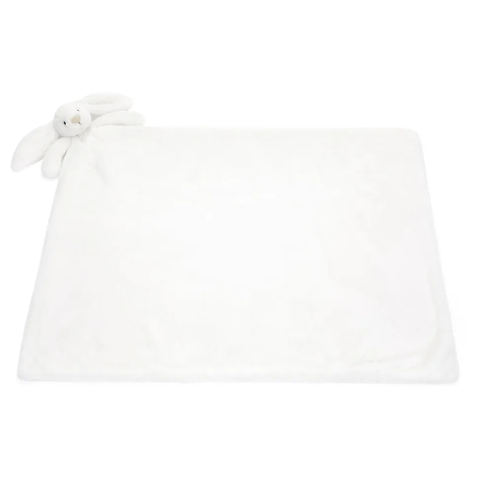 Manta conejito blanco de lujo