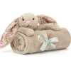 Mantita conejo beige blossom