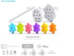 Meli-Basic 250pcs travel box de construcción