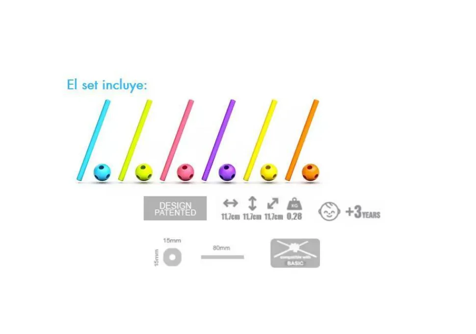 Meli-Stik Neon 150pcs