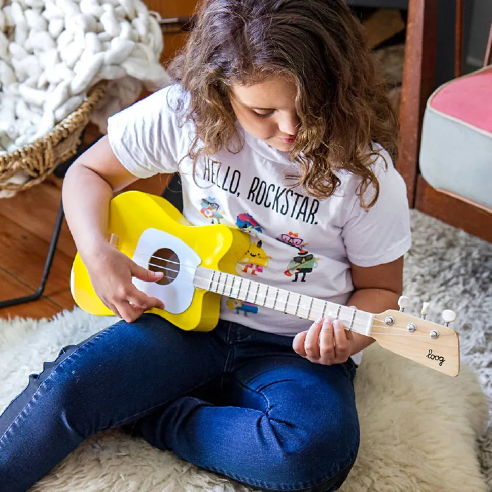 Mini Guitarra Acústica Loog Amarilla