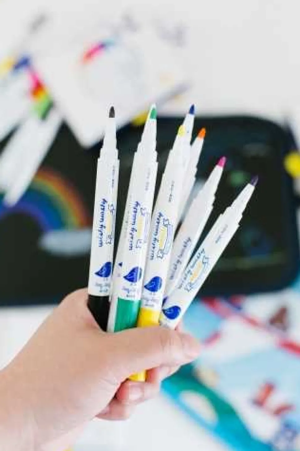 Mini rotuladores mágicos libro pizarra