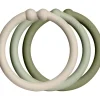 Pack 12 anillas cuelga juguetes loops vainilla/sage/oliva