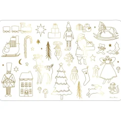 pack 8 Manteles navidad para colorear Meri Meri