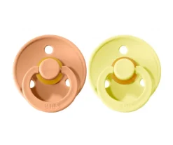 PACK CHUPETES BIBS PEACH/SHINE