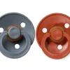PACK CHUPETES BIBS RUST/SMOKE