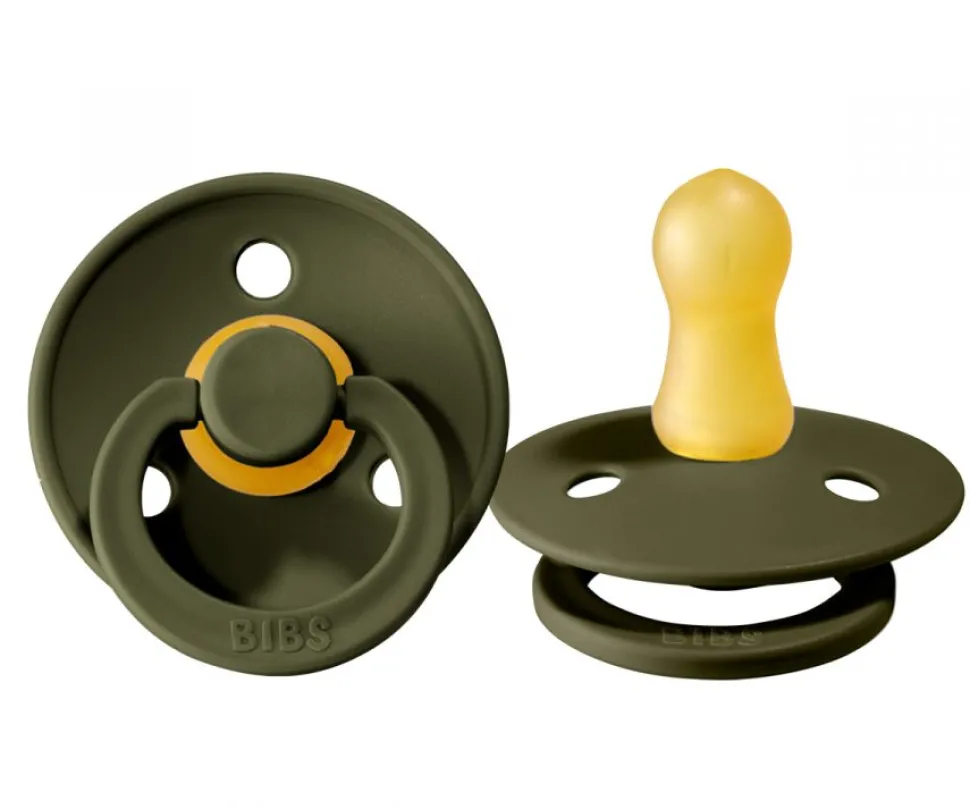 PACK CHUPETES BIBS SAGE/HUNTER GREEN