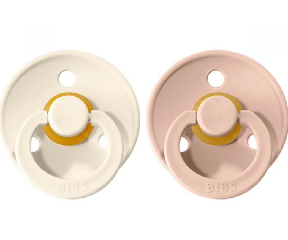 PACK CHUPETES BIBS VAINILLA/BLUSH