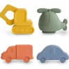 Pack de 4 vehículos baño solid