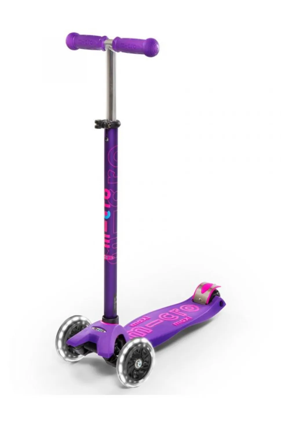 Patinete maxi micro deluxe led lila