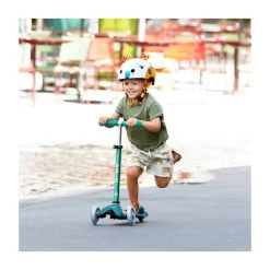 Patinete mini micro deluxe led amarillo