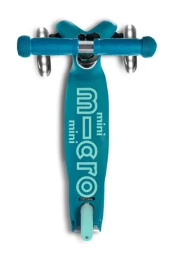 Patinete mini micro deluxe led Aqua