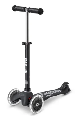 Patinete mini micro deluxe eco led negro