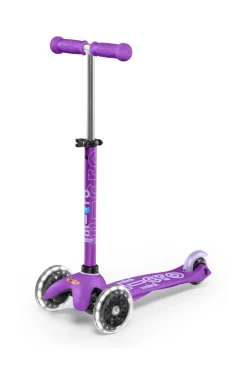 Patinete mini micro deluxe led lila