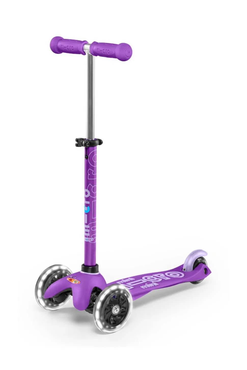 Patinete mini micro deluxe led lila