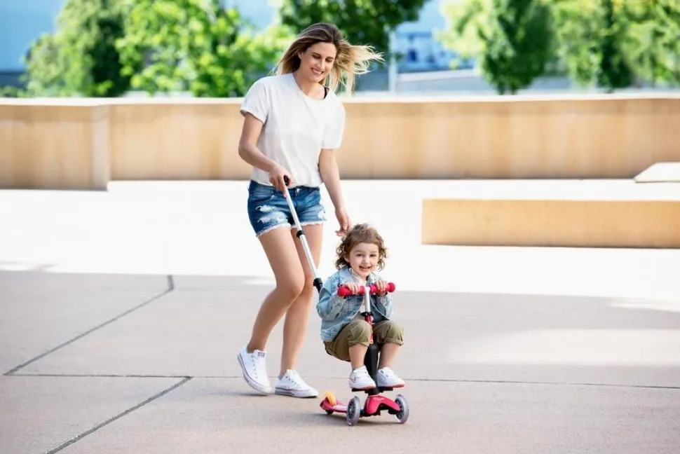 Patinete mini micro 3en1 deluxe azul hielo