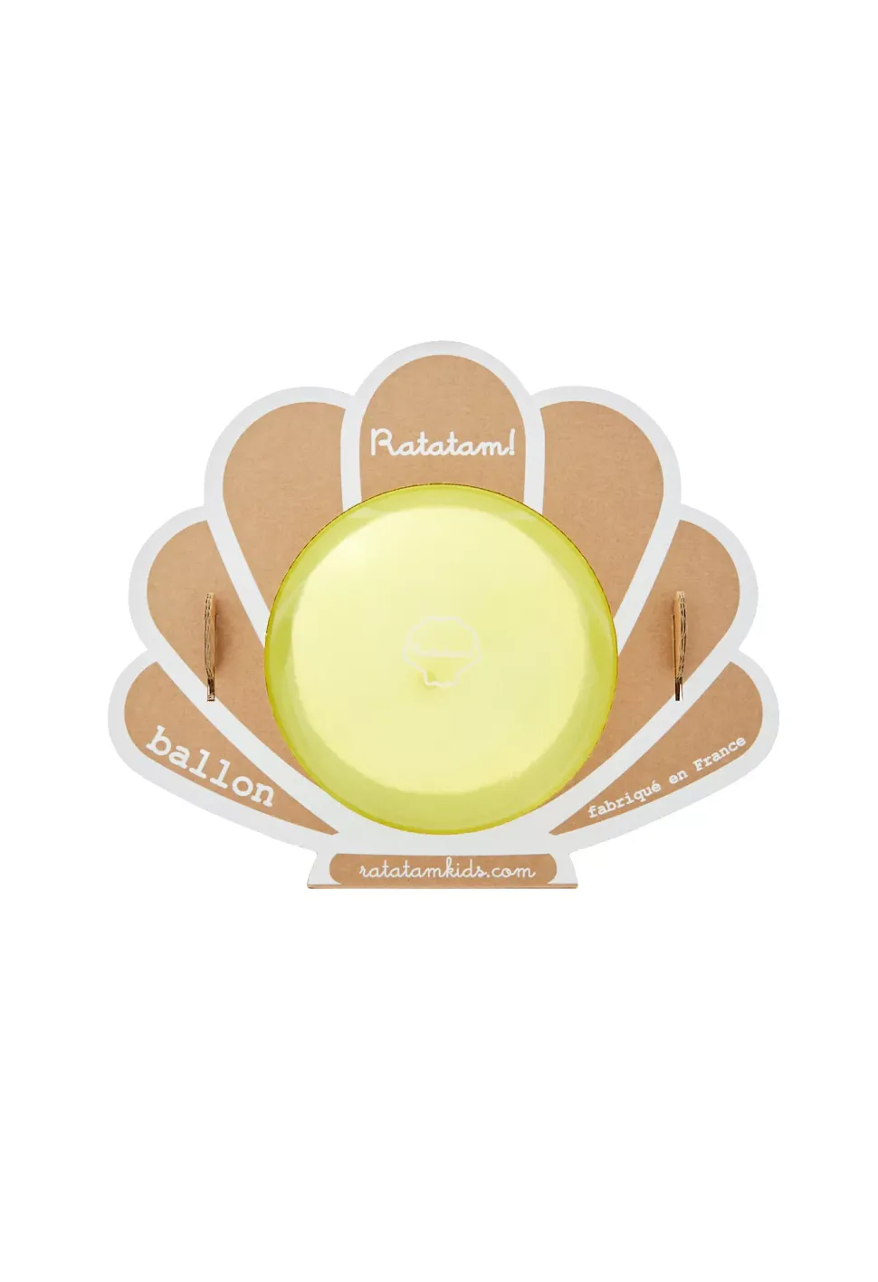 pelota concha amarilla 20 cm
