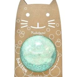 pelota gato azul burbujas 10cm