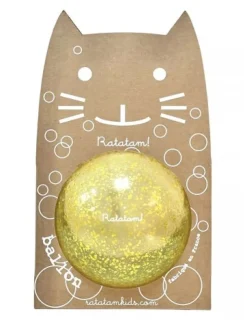 Pelota gato jaune 15cm