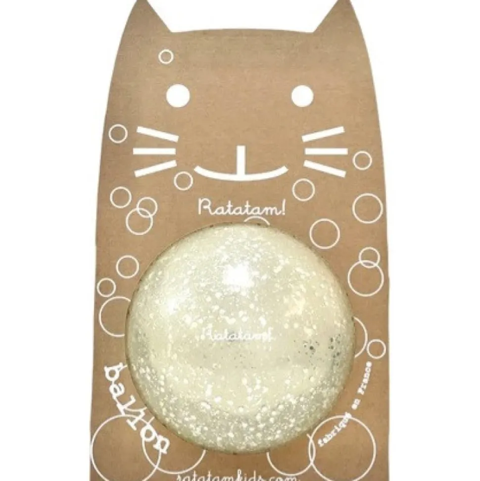 Pelota gato plata burbujas 15cm