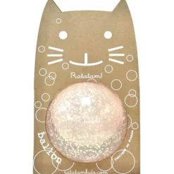 pelota gato rosa burbujas 10cm