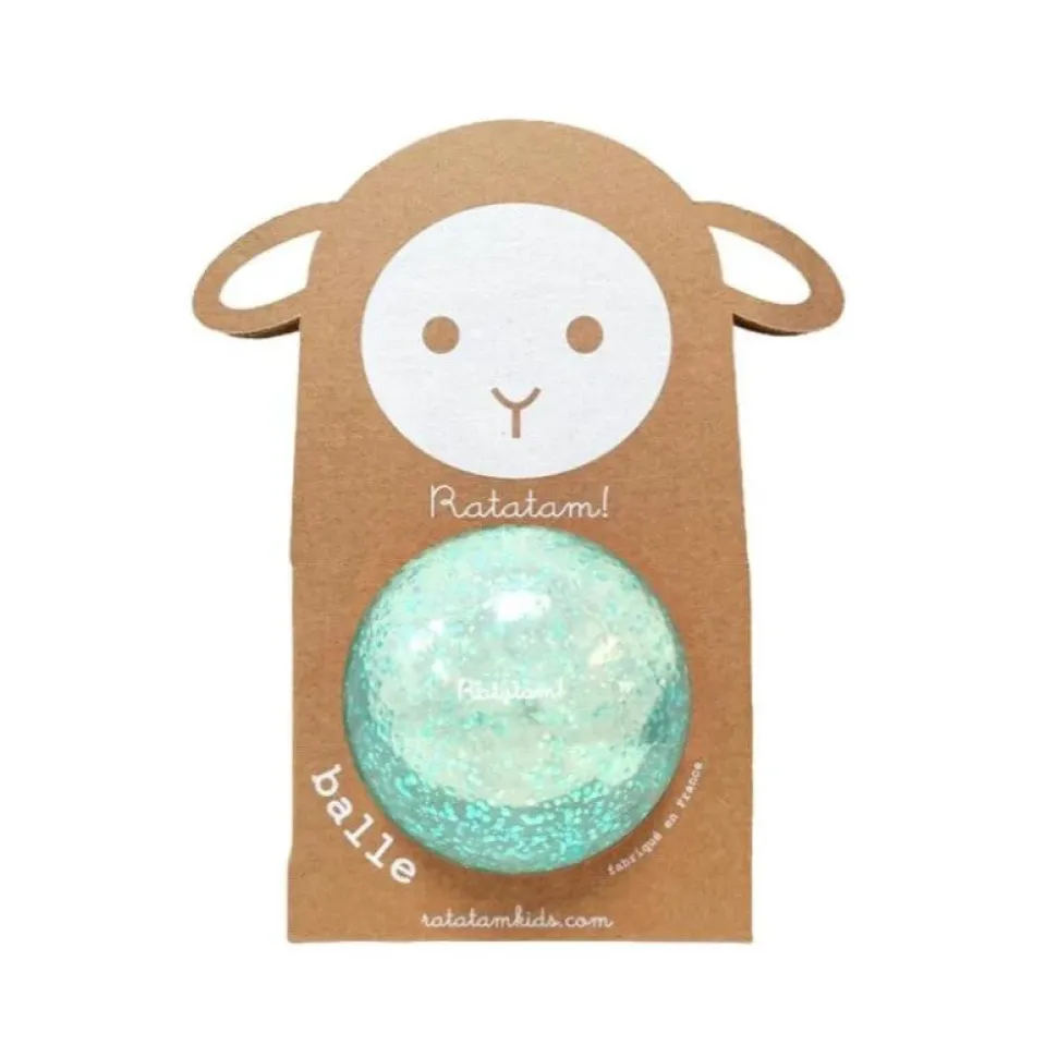 pelota oveja azulado burbujas 10cm