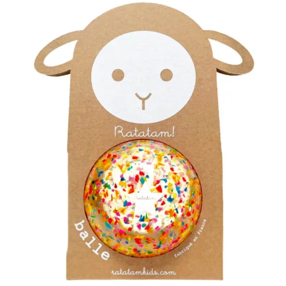 Pelota oveja confetti 10cm