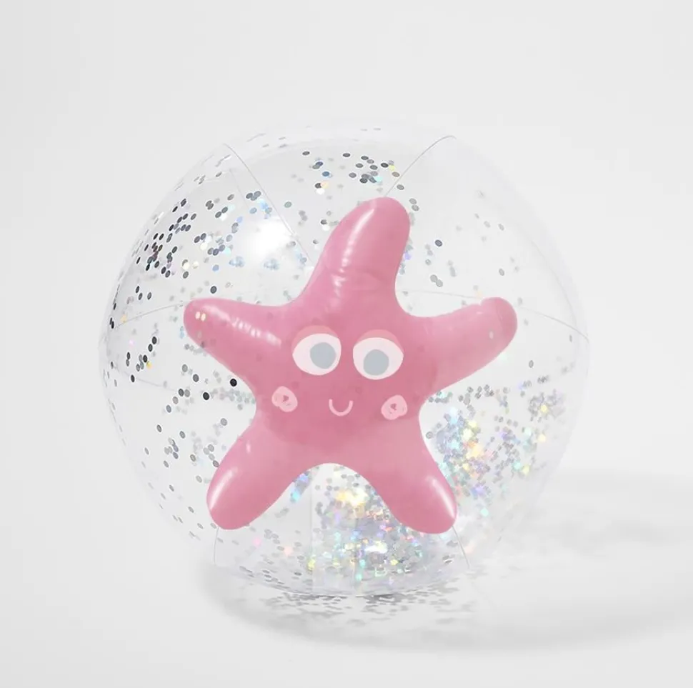 Pelota 3D estrella Tesoro Rosa
