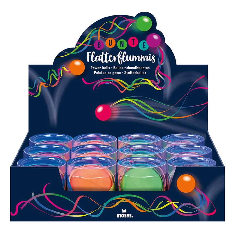 pelota goma con cintas