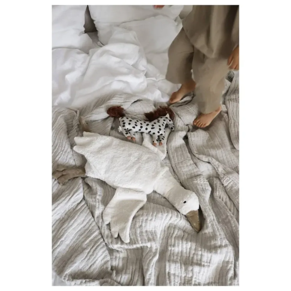 Peluche apego ganso blanco pequeño