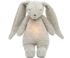 Peluche CONEJO con luz y música moonie 2.0 gris personalizable
