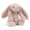 Peluche conejo luxe rosa mediano