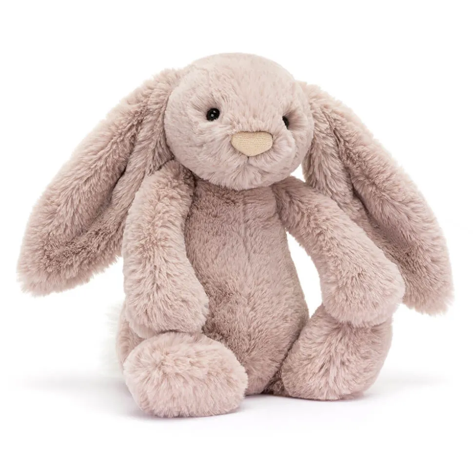Peluche conejo luxe rosa mediano