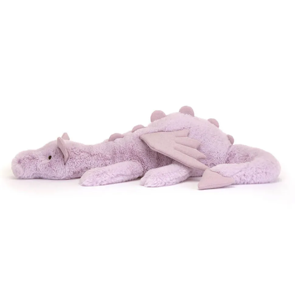 Peluche dragón lavanda gigante