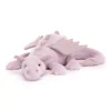 Peluche dragón lavanda grande