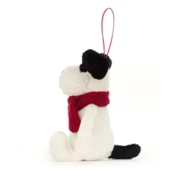 Peluche perro colgante decoración navideña