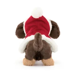 Peluche perro salchicha otto capa navidad