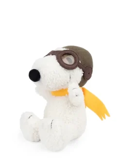 Peluche snoopy aviación crema